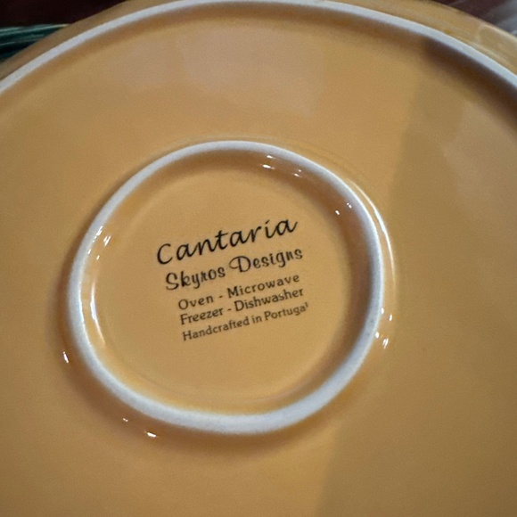 Set Of 2 SKYROS "Cantaria Golden Honey" Dinner Plate 11 Inches - Picture 3 of 4